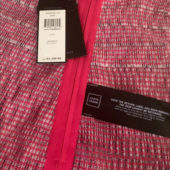 πHerve Leger Strapless Bandage Dress S Pinkπ - Picture 9 of 9